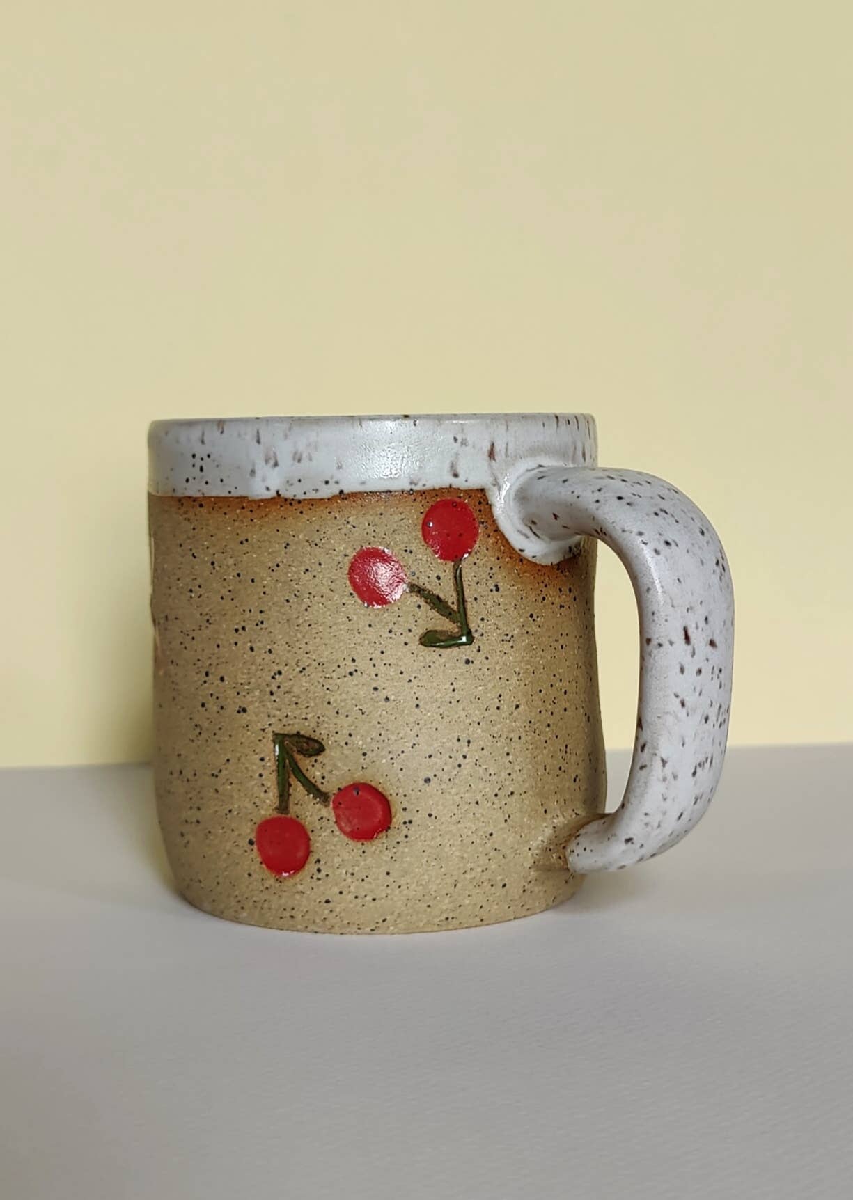 Cherry Stamped Mug 16oz